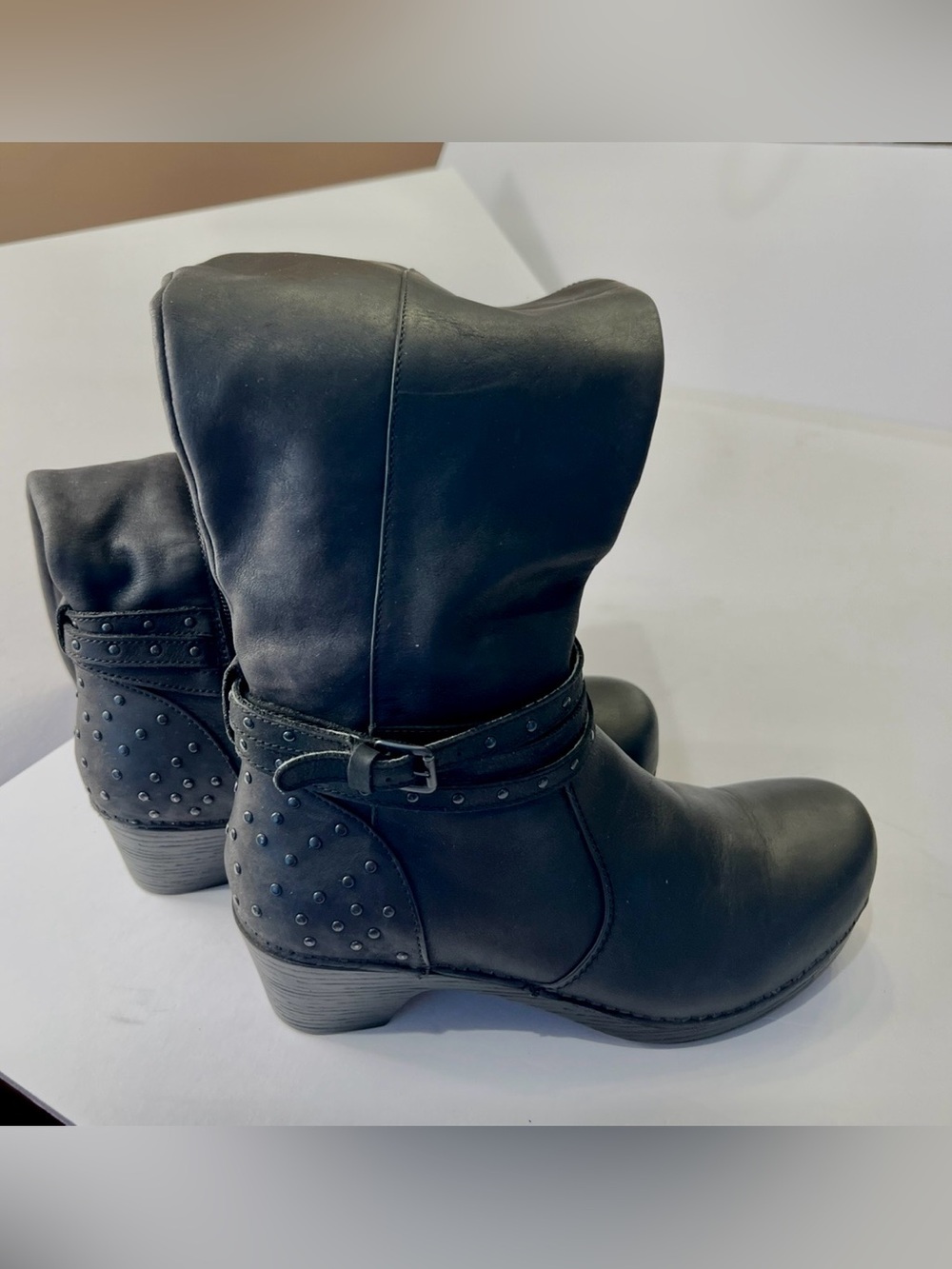 DANSKO Myra Black Studded Mid-Calf Women's Boot - Picture 14 of 16